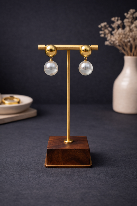 Luna Pearl Drop Earrings