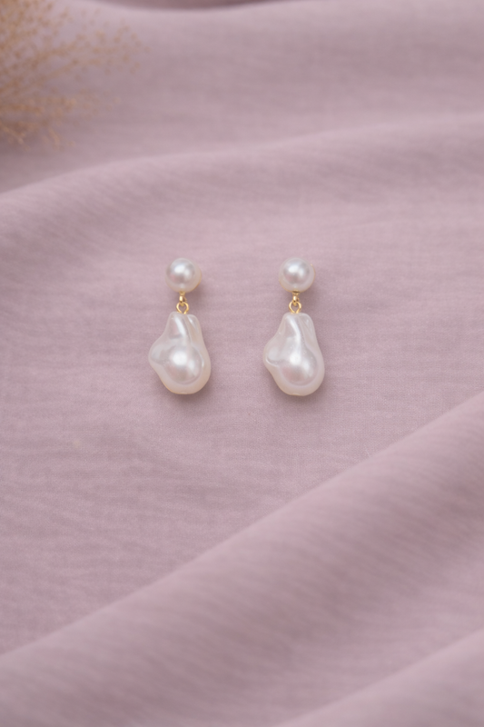 Ivory Muse Baroque Pearl Drops