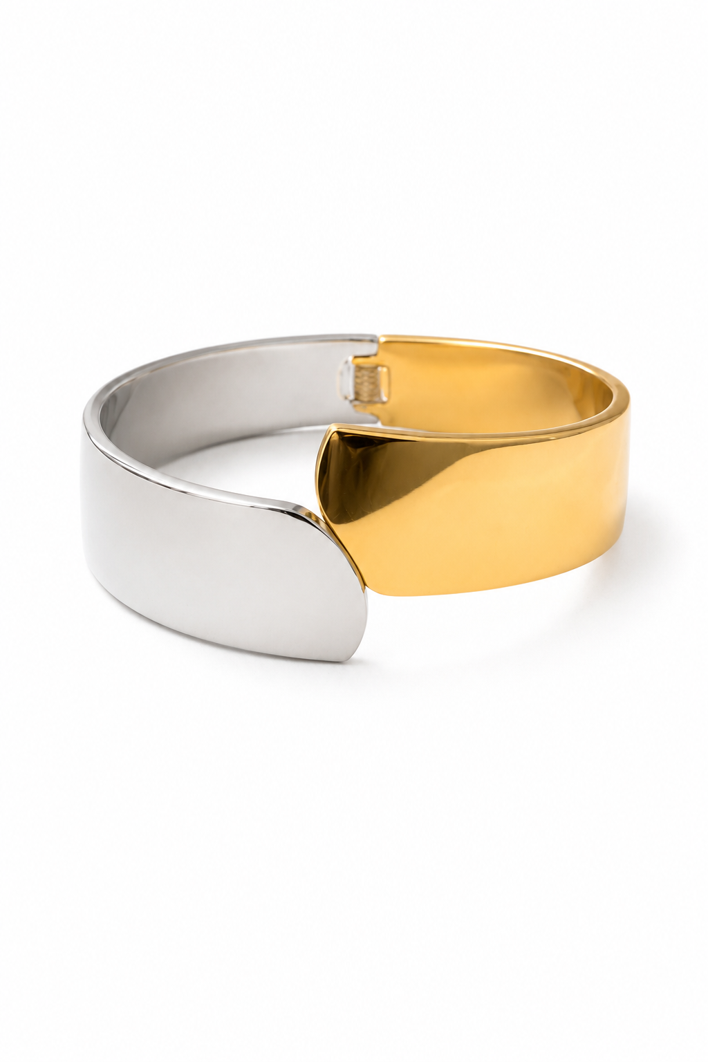 Dual Luxe Wave Cuff Bracelet